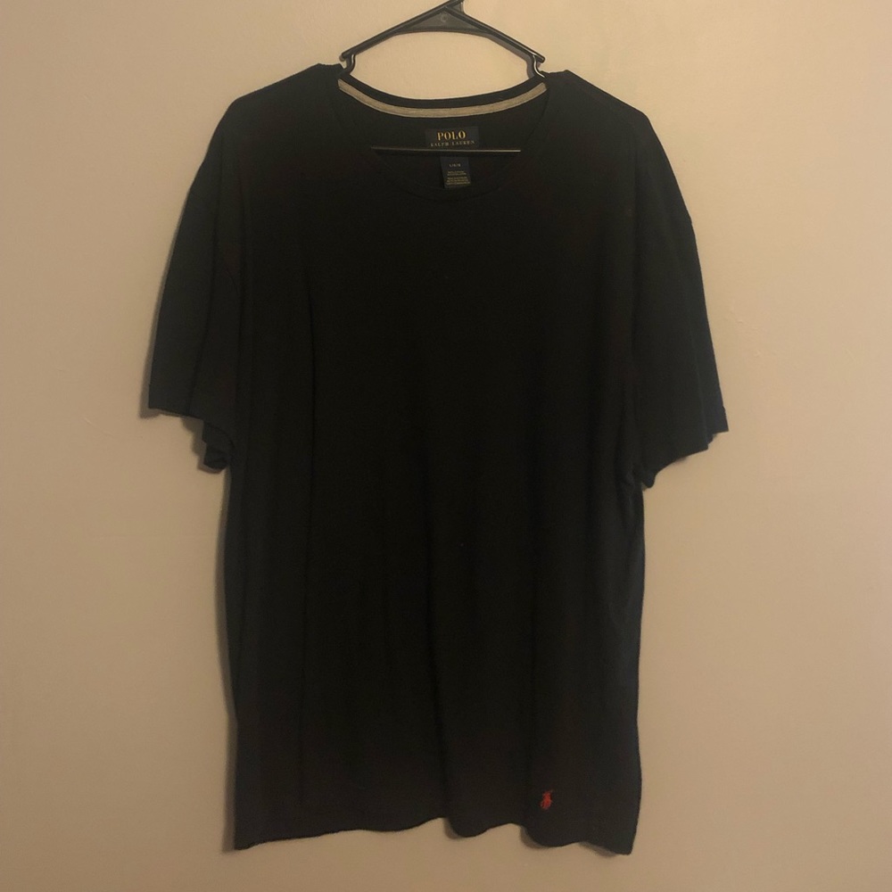Men’s large black polo t shirt